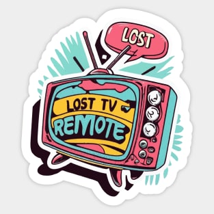 Lost TV Remote Sticker